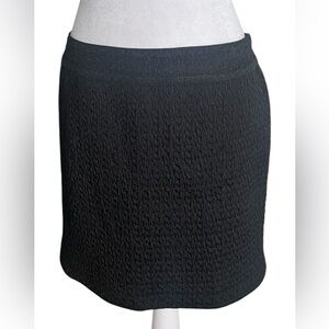 Zadig & Voltaire Deluxe metallic Black textured Pencil Skirt